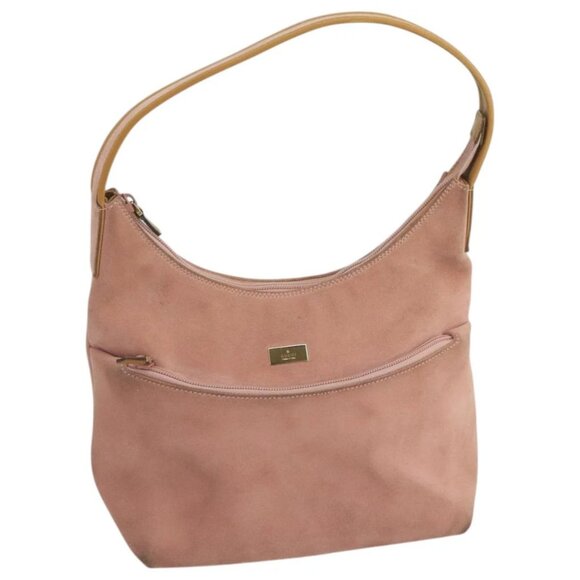 GUCCI Hand Bag Suede Pink Gold 001 3386 1705 Auth 103940 - Picture 1 of 16